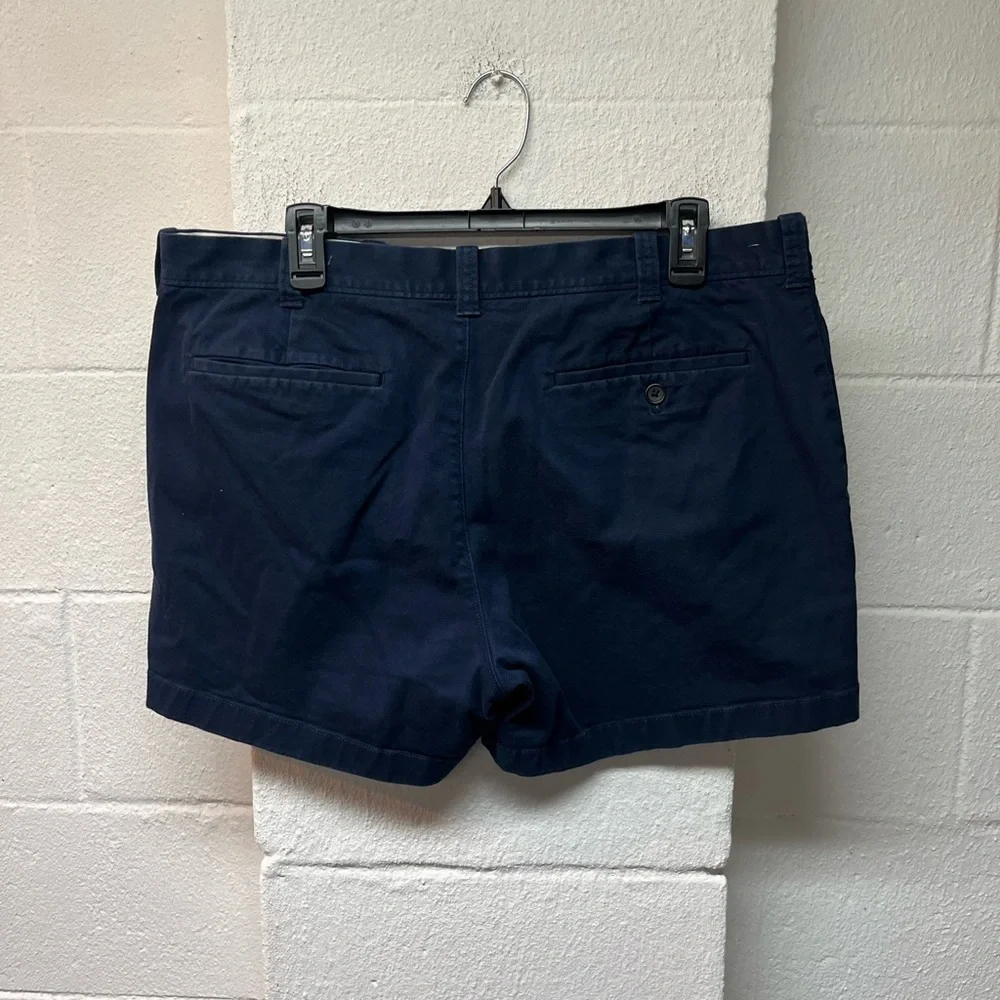 J. Crew Dark Blue Flat Front Men's Shorts